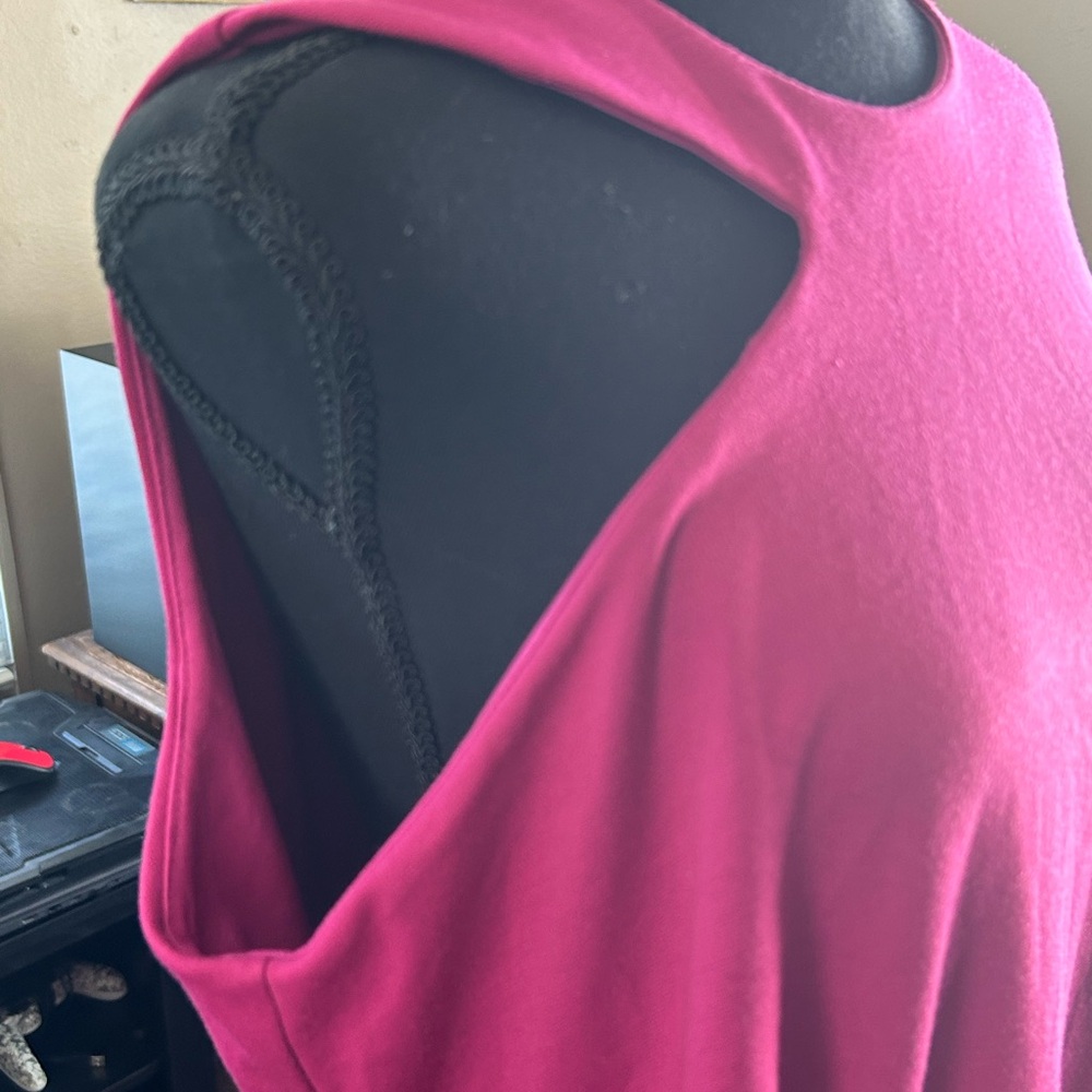 Monif C Raspberry Dress 2x - Picture 4 of 5